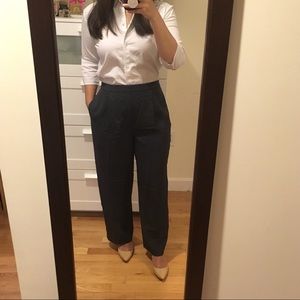 👑 Vince. Silk High Waisted Trousers